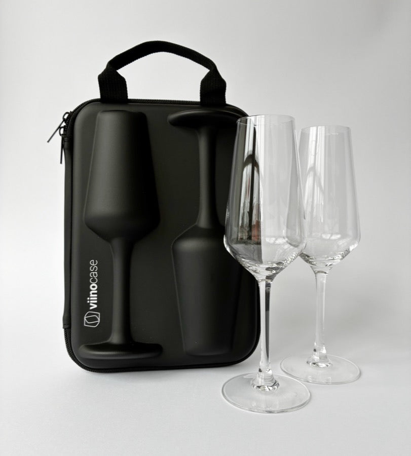 Viinocase (Sekt) – 2 Sektgläser to go im Case