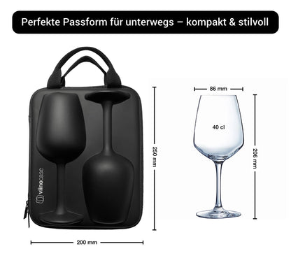 Viinocase – 2 Weingläser to go im Case