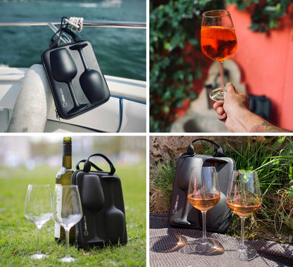 Viinocase – 2 Weingläser to go im Case