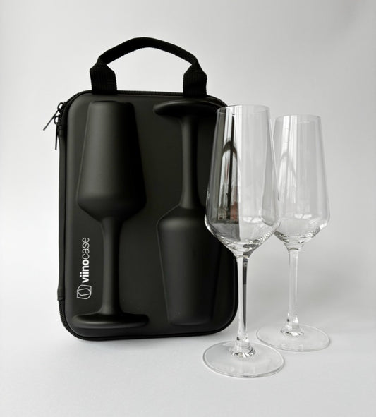 Viinocase (Sekt) – 2 Sektgläser to go im Case